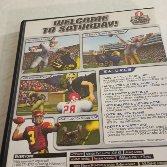 NCAA Football 2004 PS2 Game Complete With Manual - Picture 15 of 15